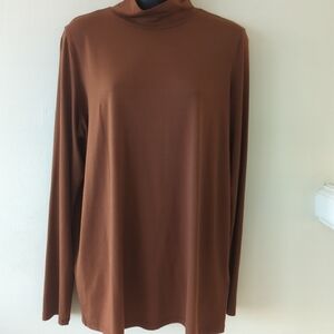 Women's Brown Long Sleeve Top